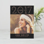 Happy Year EDITABLE COLOR Afstuderen Aankondiging (Staand voorkant)