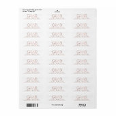 Happy Year EDITABLE COLOR Afstuderen Address Etiket (Full Sheet)