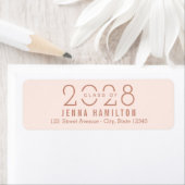 Happy Year EDITABLE COLOR Afstuderen Address Label (Insitu)