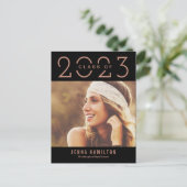 Happy Year EDITABLE COLOR Afstuderen Briefkaart (Staand voorkant)