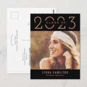 Happy Year EDITABLE COLOR Afstuderen Briefkaart (Voorkant / Achterkant)