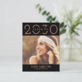 Happy Year EDITABLE COLOR Afstuderen Briefkaart (Staand voorkant)