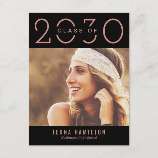 Happy Year EDITABLE COLOR Afstuderen Briefkaart (Voorkant)