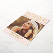 Happy Year Folie Afstuderen kondigt bewerkbare kle Folie Uitnodiging (Gedraaid)