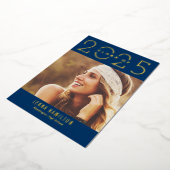 Happy Year Folie Afstuderen kondigt bewerkbare kle Folie Uitnodiging (Gedraaid)