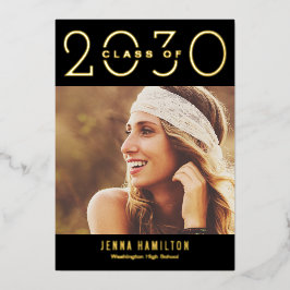 Happy Year Folie Afstuderen kondigt bewerkbare kle Uitnodiging