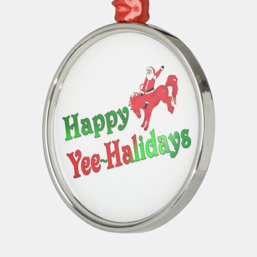 Happy YEE-HAlidays deluxe ornament (Links)