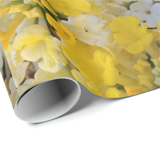 Happy Yellow Blooms Cadeaupapier (Rol Hoek)