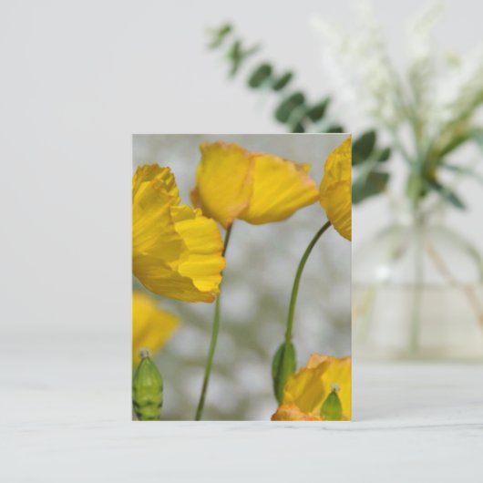 Happy yellow briefkaart (Staand voorkant)