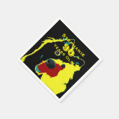 Happy Yellow Dog Paper servetten 90ste verjaardags (Hoek)