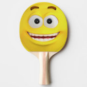 Happy Yellow Emoji  Tafeltennisbatje (Voorkant)