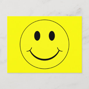 Happy Yellow Face Briefkaart