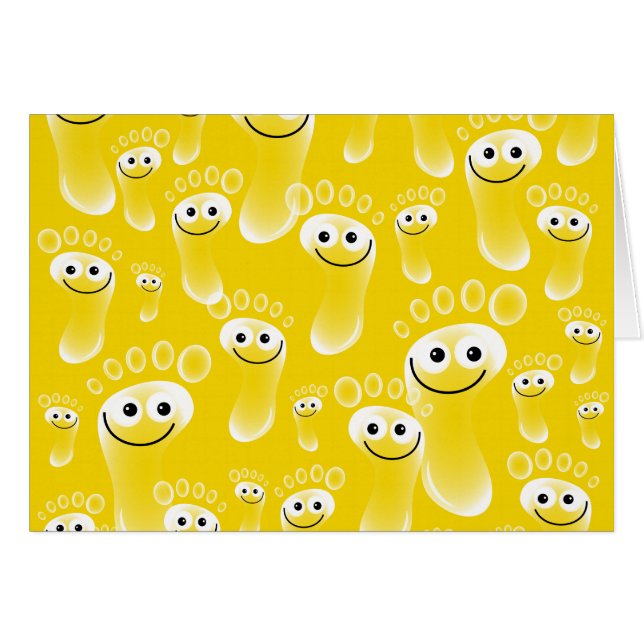 Happy Yellow Feet (Voorkant Horizontaal)