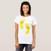 Happy Yellow Feet T-shirt (Voorkant volledig)