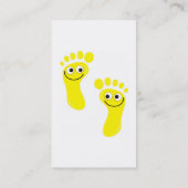 Happy Yellow Feet Visitekaartje (Achterkant)