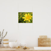 Happy Yellow Flower A3 Poster (Keuken)