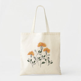 Happy Yellow Flowers Canvas tas