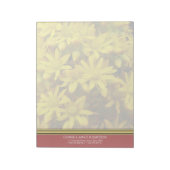 Happy Yellow Flowers Gepersonaliseerd Notitieblok (Linkerzijde)