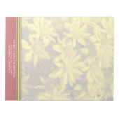 Happy Yellow Flowers Gepersonaliseerd Notitieblok (Voorkant)