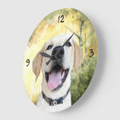 Happy Yellow Lab Grote Klok (Hoek)