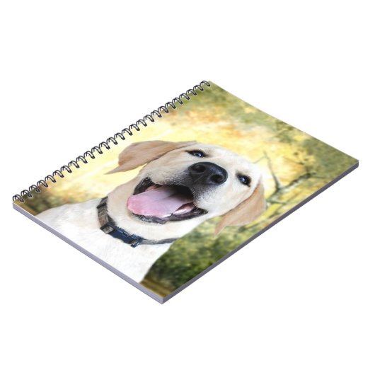 Happy Yellow Lab Notitieboek (Linkerzijde)