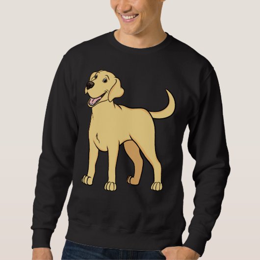 Happy Yellow Labrador Retriever Trui (Voorkant)