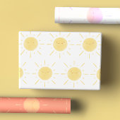 Happy Yellow, roze en Oranje zonneschijn Sun Inpakpapier Vel