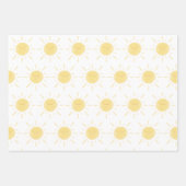 Happy Yellow, roze en Oranje zonneschijn Sun Inpakpapier Vel (Voorkant)