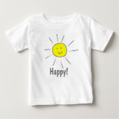 Happy Yellow Sun met Smiley Face  (Voorkant)