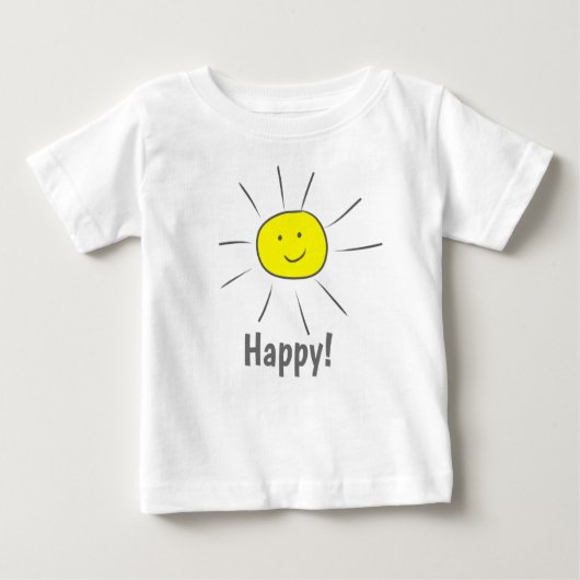 Happy Yellow Sun met Smiley Face (Voorkant)
