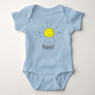 Happy Yellow Sun met Smiley Face - Romper
