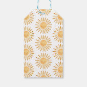 Happy Yellow Sunshine Baby shower Dank u Cadeaulabel (Achterkant)