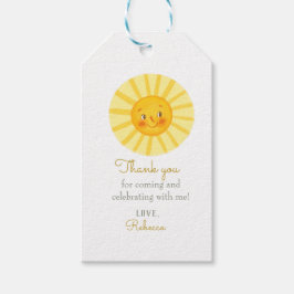 Happy Yellow Sunshine bedankt Gift Labels Cadeaulabel