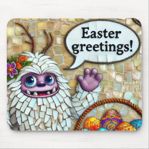 HAPPY YETI'S PAASGROETEN Eieren ~ Muismat
