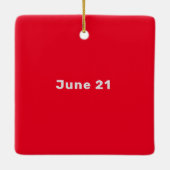 Happy Yoga Day Women Letter Positions Ornament (Achterkant)