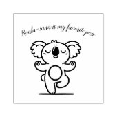 Happy Yoga Koala Stamp Rubberstempel (Afrduk)