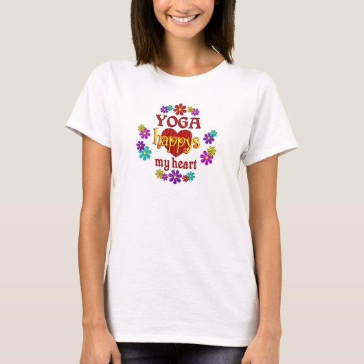 Happy Yoga T-shirt (Voorkant)