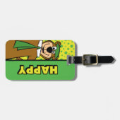 Happy Yogi Beer Bagagelabel (Voorkant horizontaal)