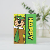 Happy Yogi Beer Briefkaart (Staand voorkant)