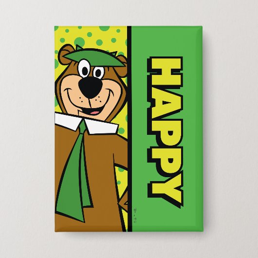 Happy Yogi Beer Button (Voorkant)