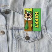 Happy Yogi Beer Button (Insitu)