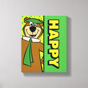 Happy Yogi Beer Canvas Afdruk