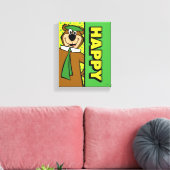 Happy Yogi Beer Canvas Afdruk (Insitu (Woonkamer))