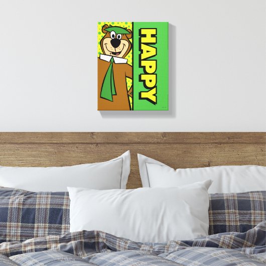 Happy Yogi Beer Canvas Afdruk (Insitu (Slaapkamer))