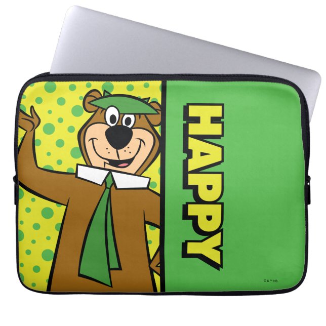 Happy Yogi Beer Laptop Sleeve (Voorkant)