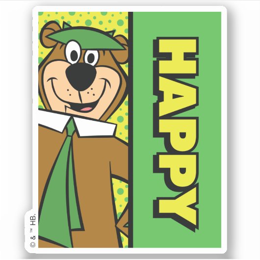 Happy Yogi Beer Sticker (Voorkant)