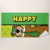 Happy Yogi Beer Strandlaken (Voorkant)