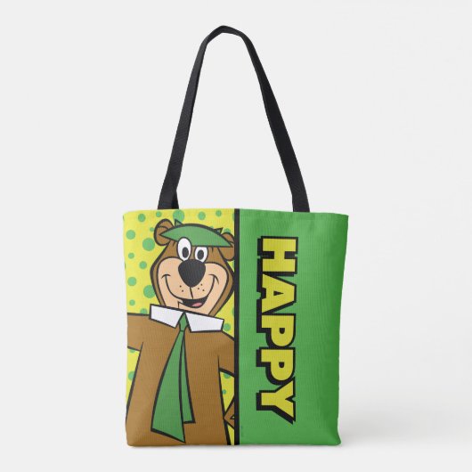 Happy Yogi Beer Tote Bag (Achterkant)