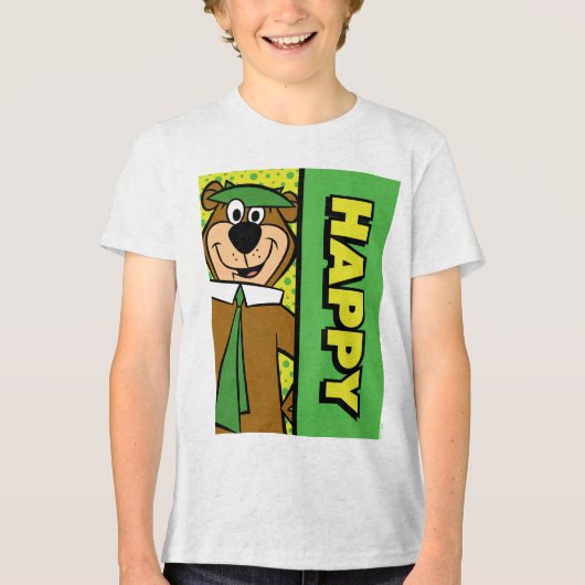 Happy Yogi Beer Tri-Blend Shirt (Voorkant)