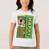 Happy Yogi Beer Tri-Blend Shirt (Voorkant)